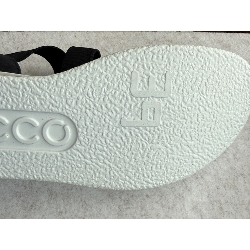 NEW ECCO Flowt W Black Strappy Elastic Sandals 27364302001 Womens EU 39 US 8-8.5 - Picture 4 of 10